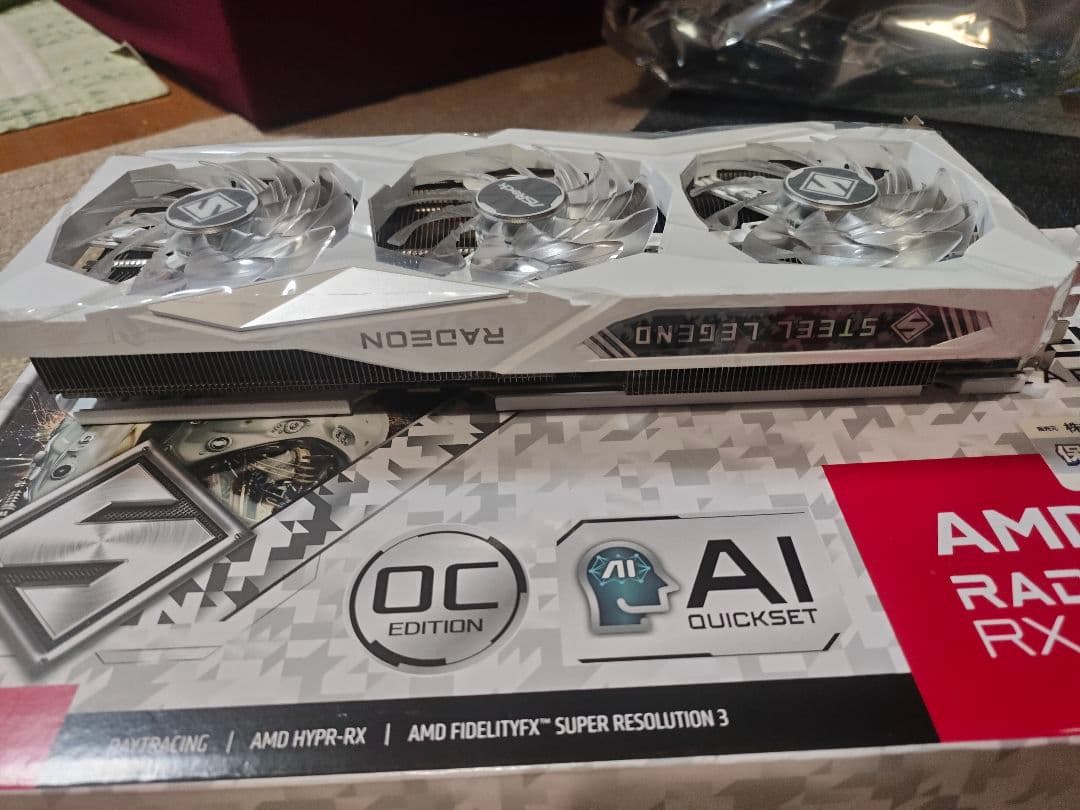 美品 ASRock Radeon RX 7600 XT SL16GB