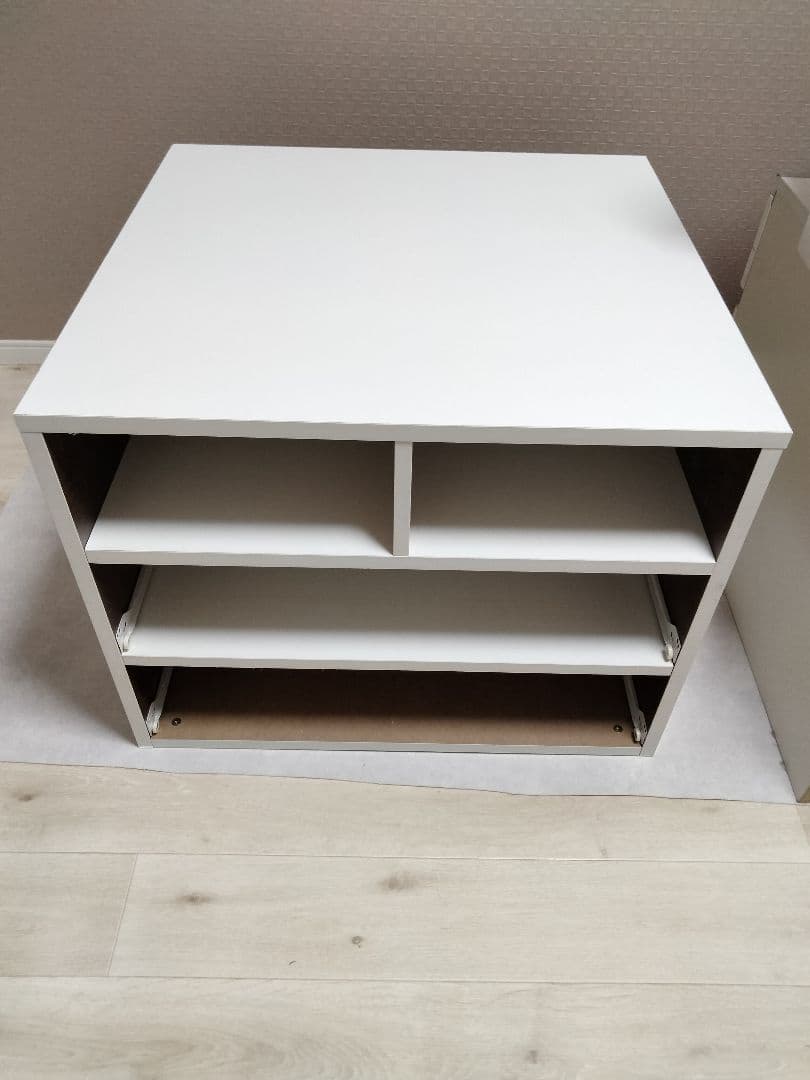 ★あい★ホワイト木製チェスト 3段引き出し付き