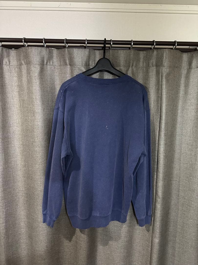 【aaa】6(ROKU) ダメージ スウェット クルーネック