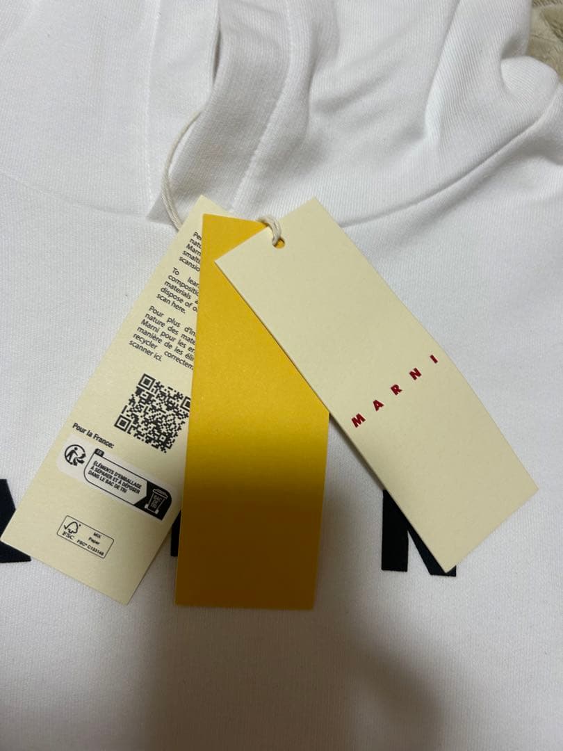 MARNI ホワイト ロゴトレーナー　14y