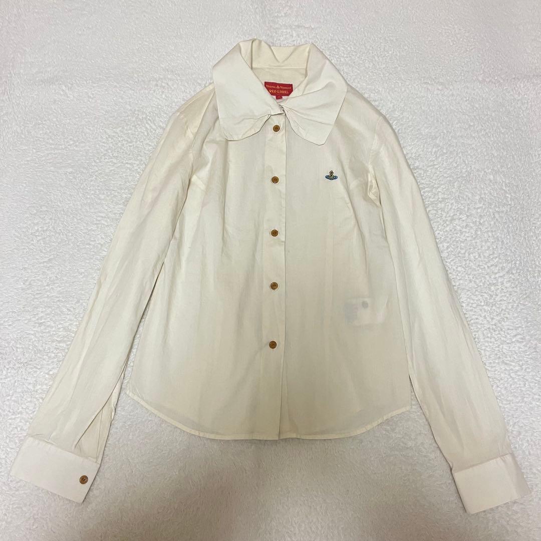 変形襟長袖シャツ★ブラウス★ヴィヴィアンウエストウッド★インポート★イタリア製