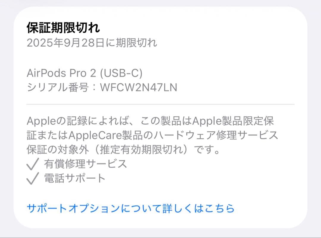 値下げApple AirPods Pro2 第2世代 USB-C 動作良好