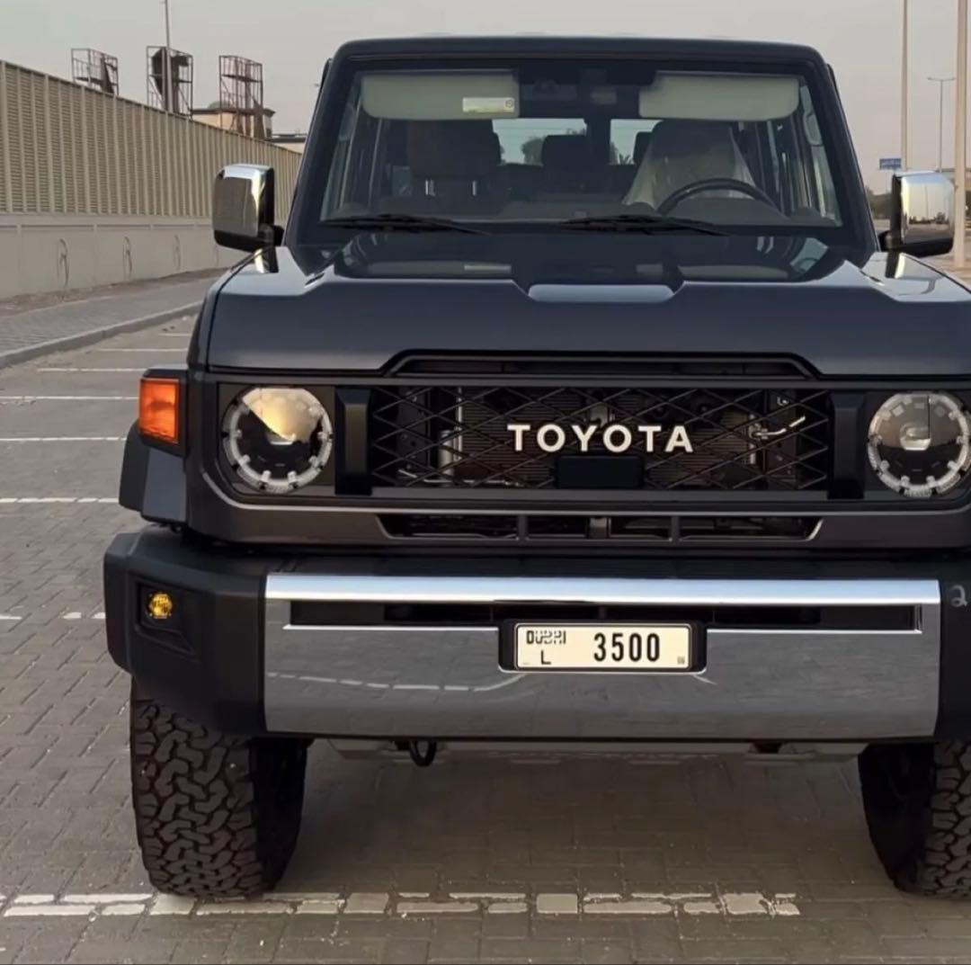 GDJ76 再再販ランクル70 輸出用　メッキバンパー＋ドアミラーカバー　セット