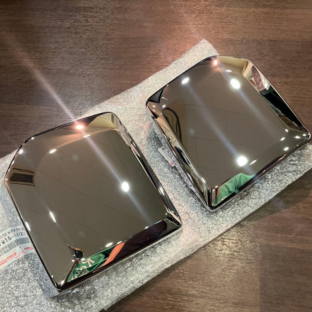 GDJ76 再再販ランクル70 輸出用　メッキバンパー＋ドアミラーカバー　セット