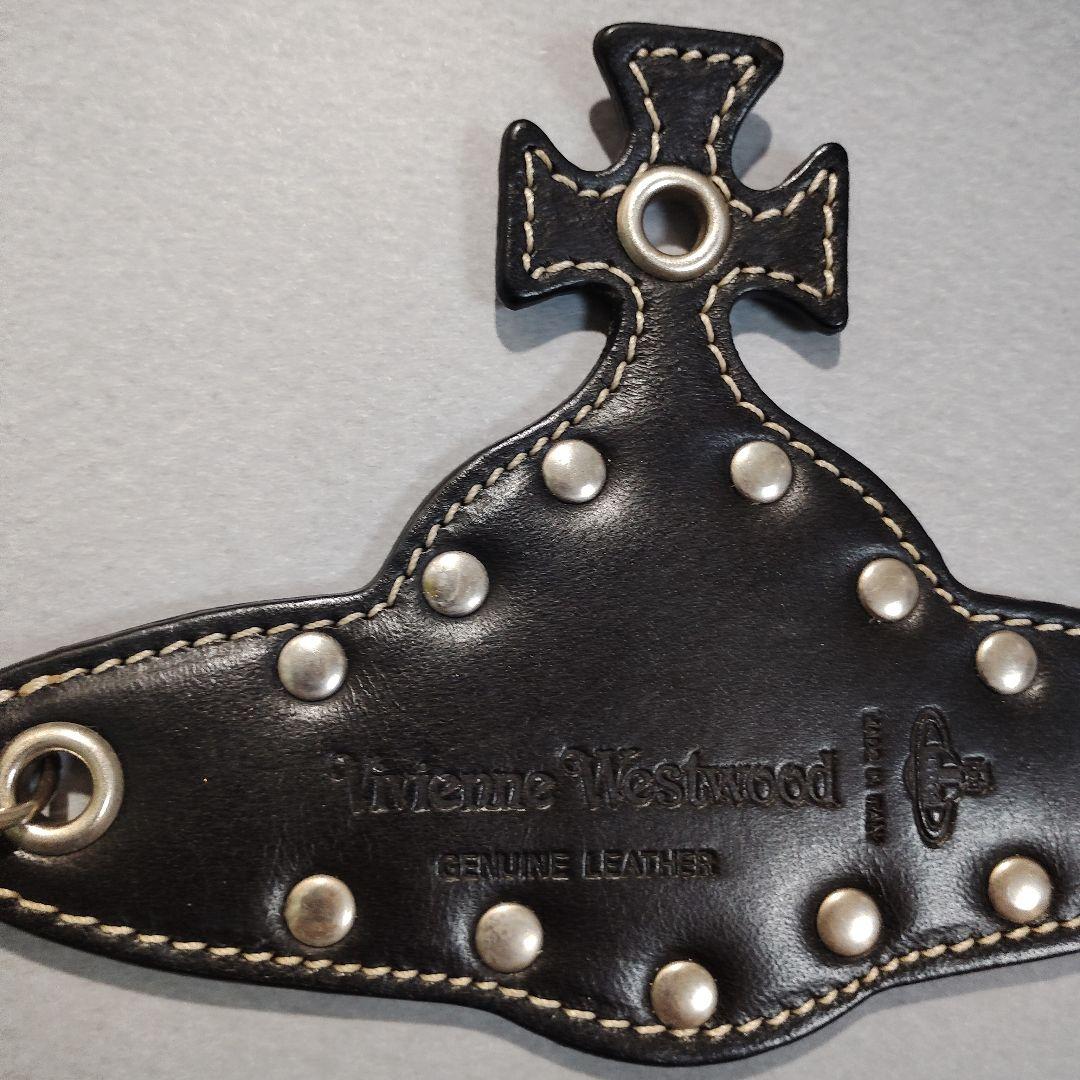 ☆希少☆Vivienne Westwood　スタッズ付き本革超ビッグキーホルダー