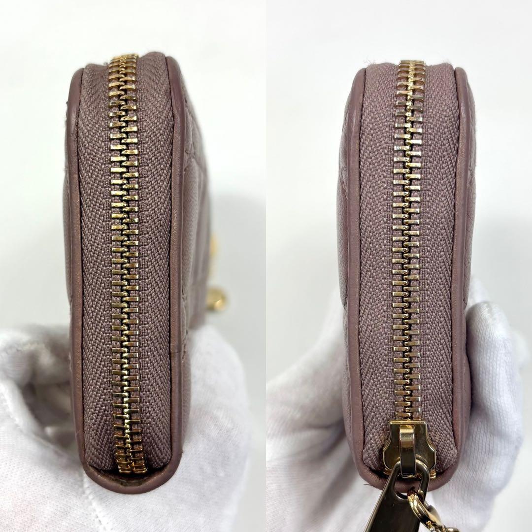 クリスチャンディオール　長財布　レディディオール　カナージュ チャーム　カード付