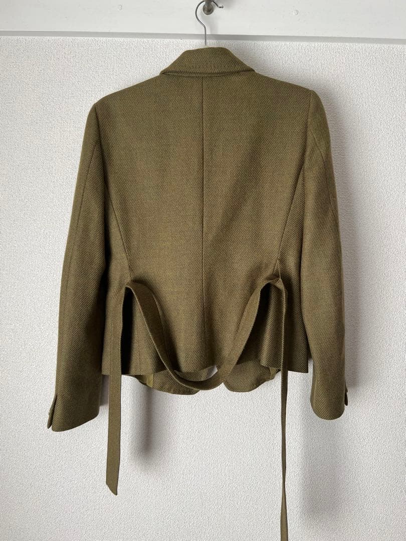 MaxMara ベルト付きブレザー ライトグリーン Sサイズ 美しいシルエット