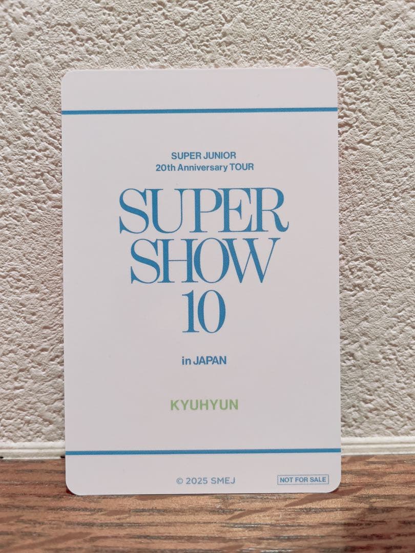 【美品】SJ SS10 日本限定 会場購入特典トレカ(キュヒョン)