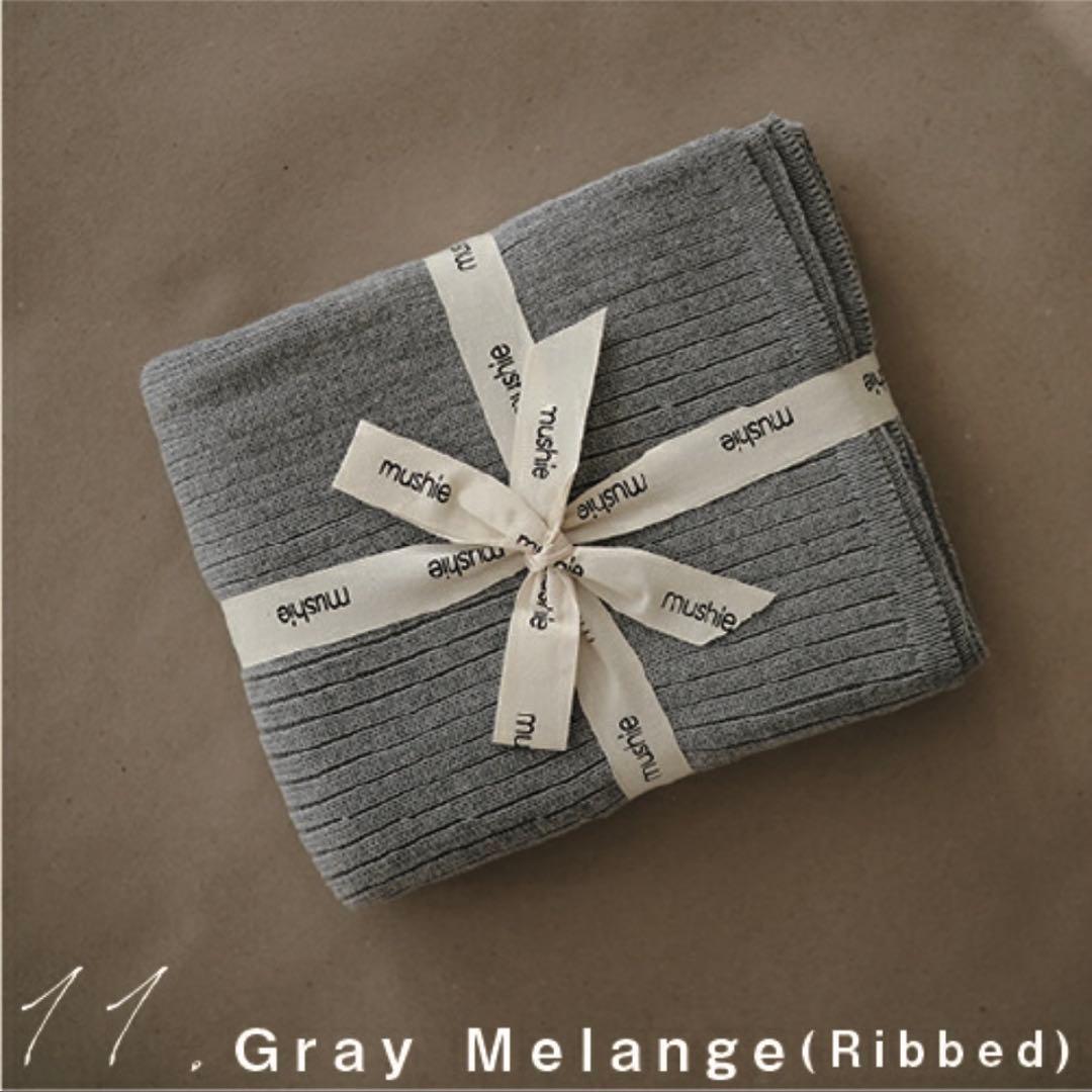 ❣️新品・未使用❣️ Mushie Knit blanket ニットブランケット