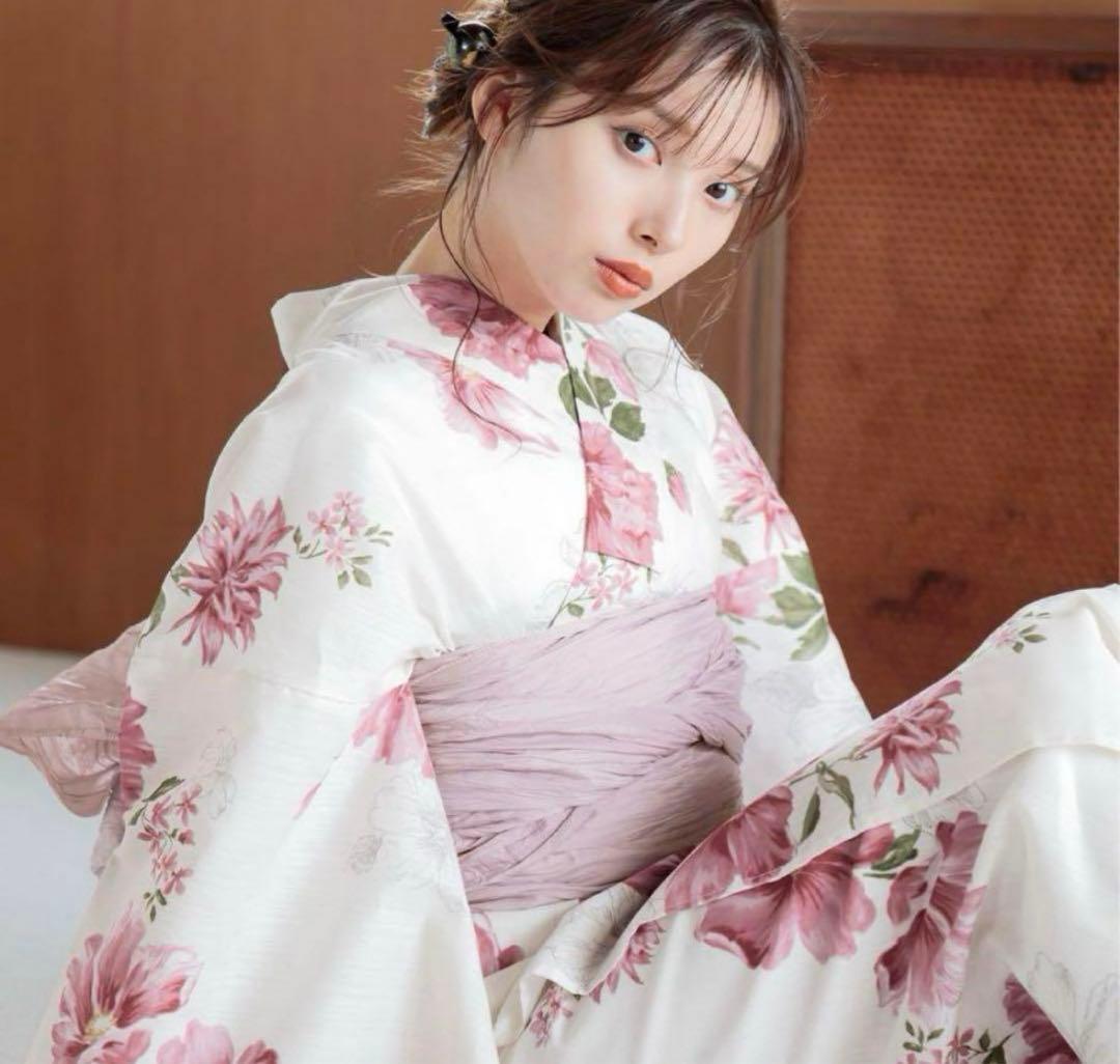 Dita 浴衣⭐︎朱風の花重ね⭐︎3点セット