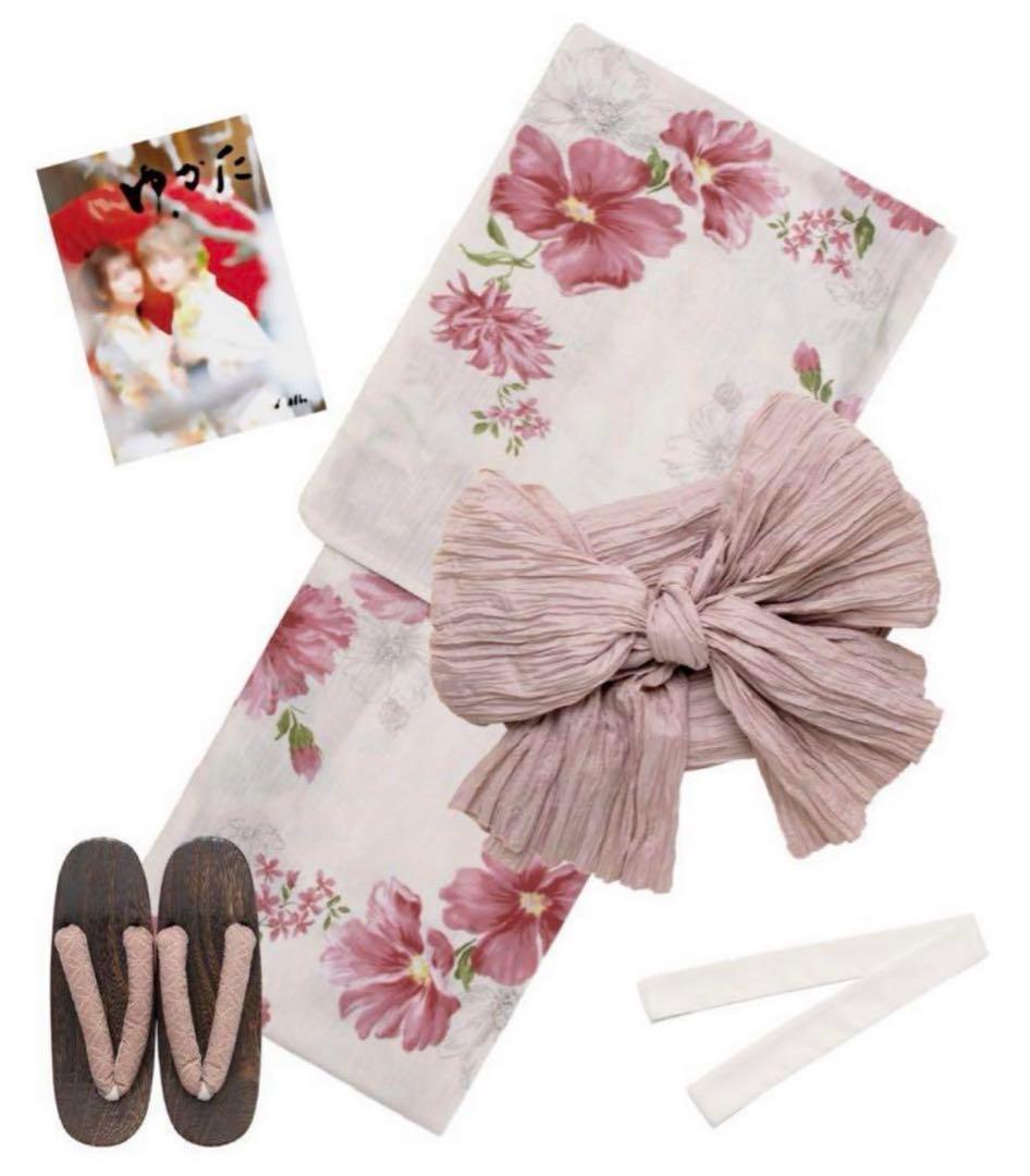 Dita 浴衣⭐︎朱風の花重ね⭐︎3点セット