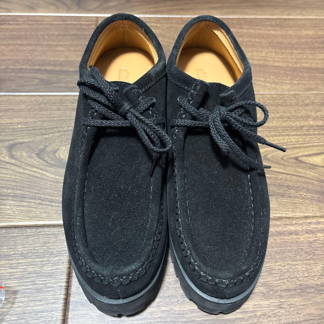 shiun BLACK SUEDE MOCCASIN XXSサイズ　37