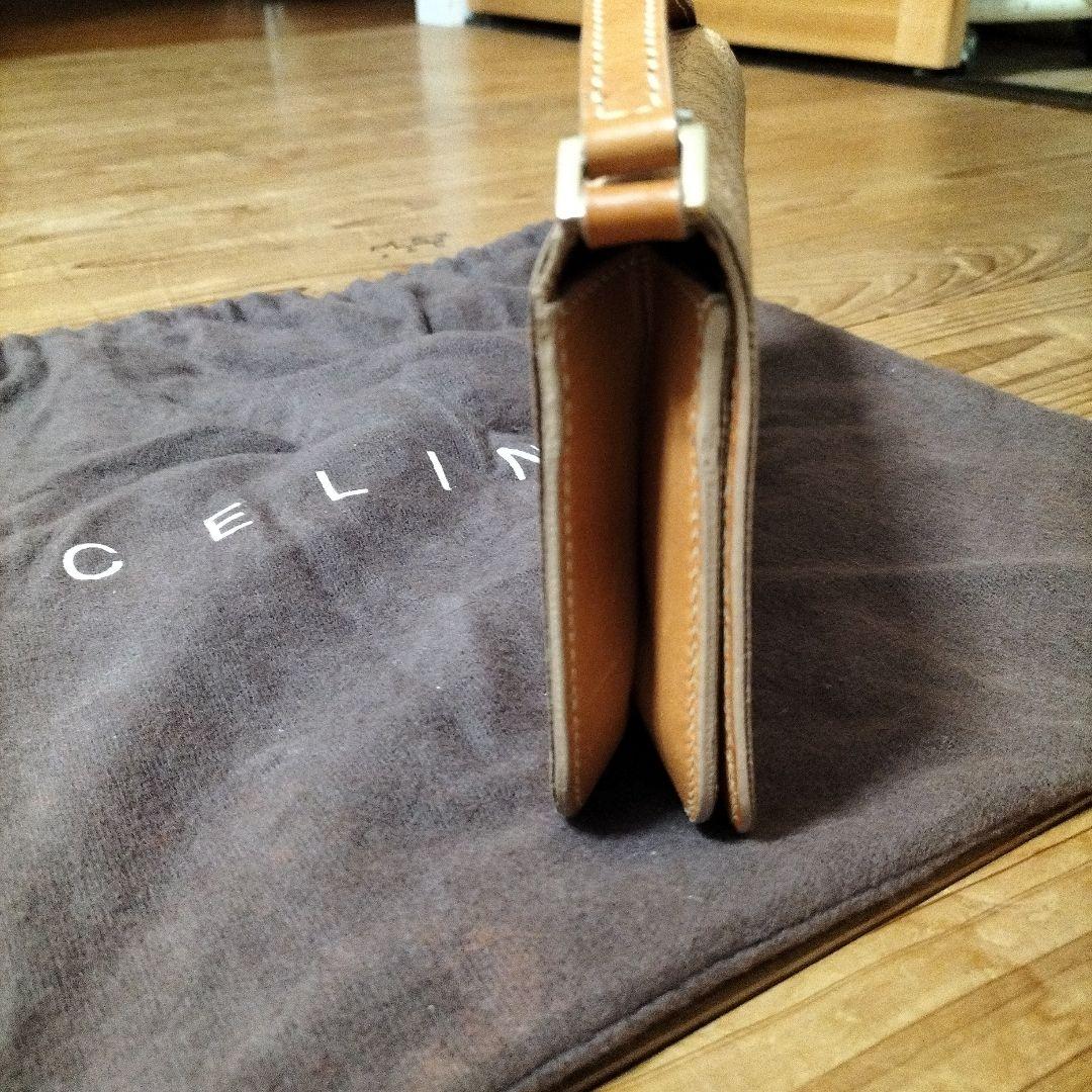 CELINE ハンドバッグ マカダム柄 PVC レザー ベージュ