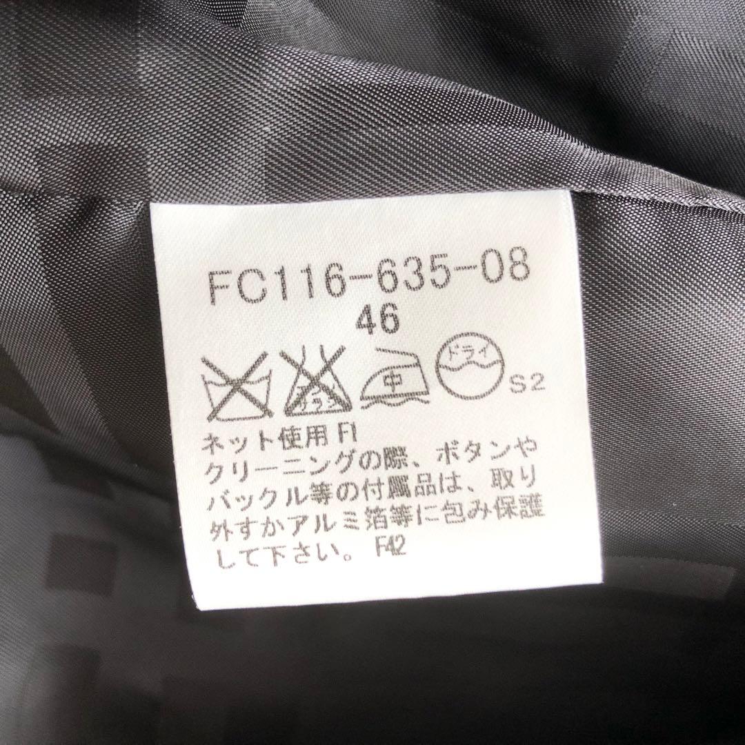 極美品♪BURBERRY LONDON♪ウールペプラジャケット　ダークグレー3L