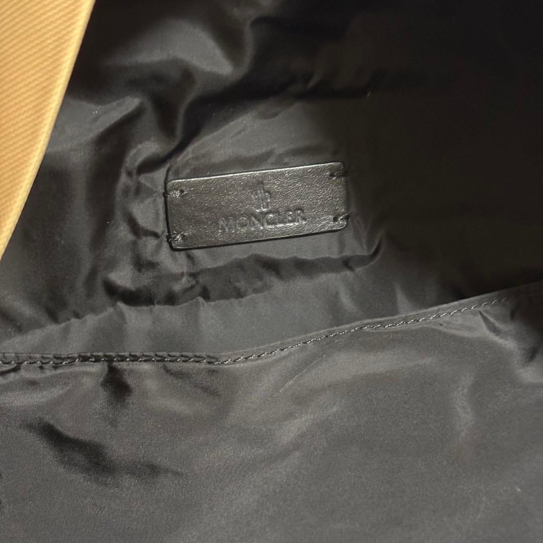 I188 良品✨ モンクレール　ピエリック　リュック　ベージュ　PC収納　大容量