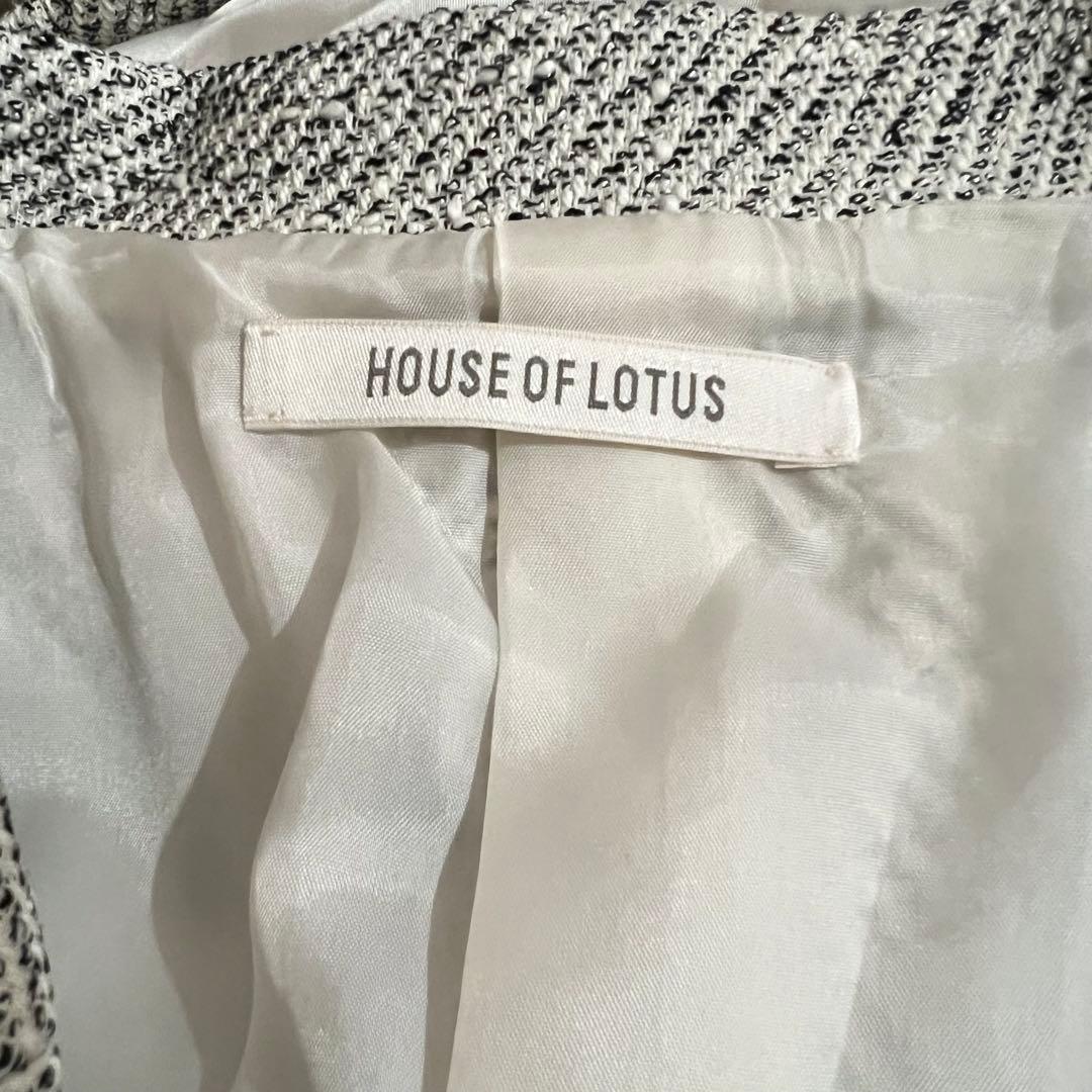 新品タグ付き HOUSE OF LOTUS ミックスツイードケープライクコート