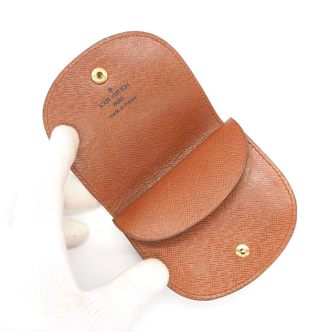 ルイヴィトン ポルトモネグゼ モノグラム ケース コンパクト ブラウン