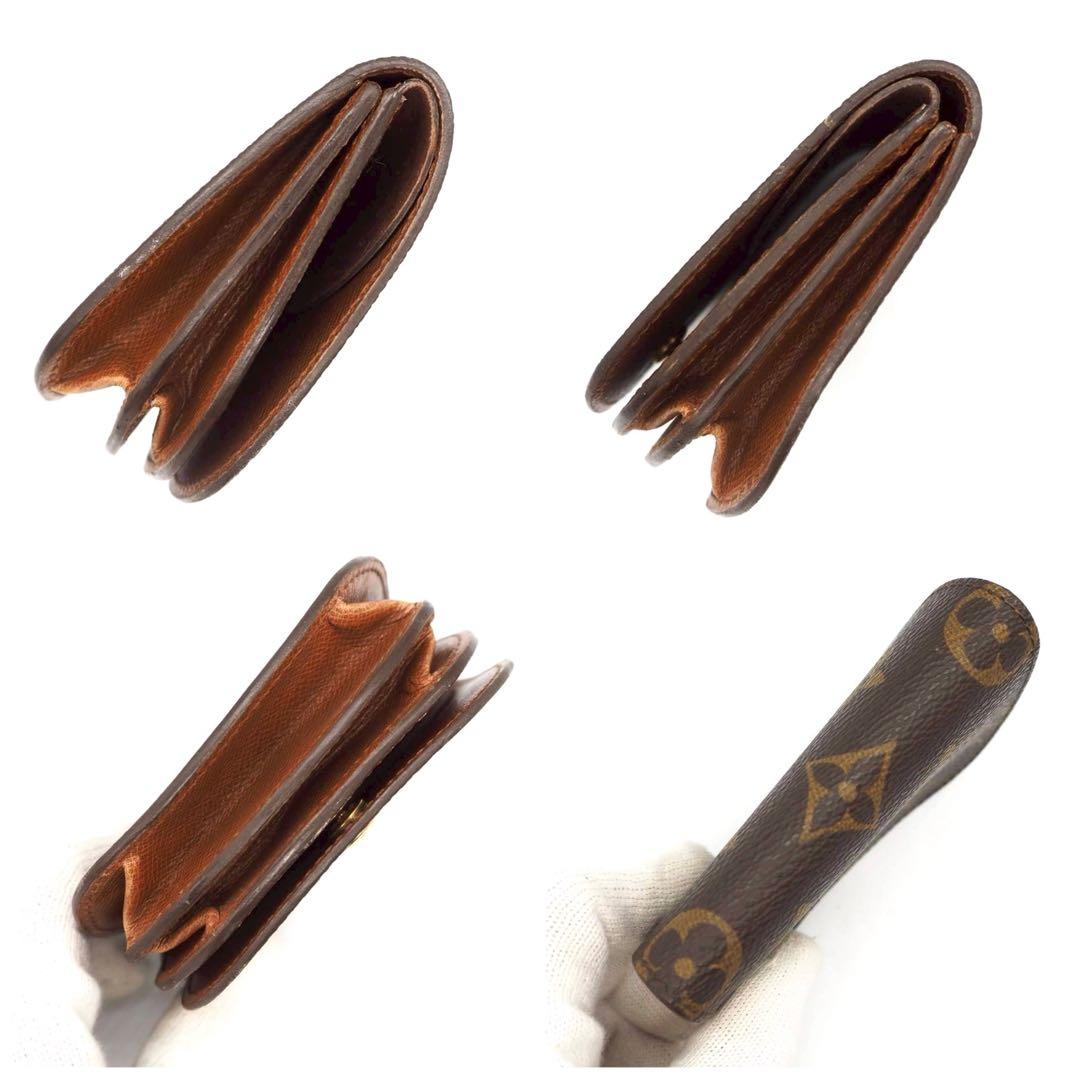 ルイヴィトン ポルトモネグゼ モノグラム ケース コンパクト ブラウン