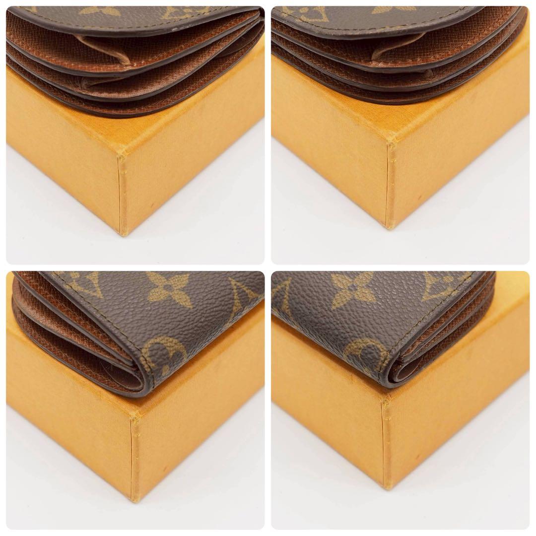 ルイヴィトン ポルトモネグゼ モノグラム ケース コンパクト ブラウン