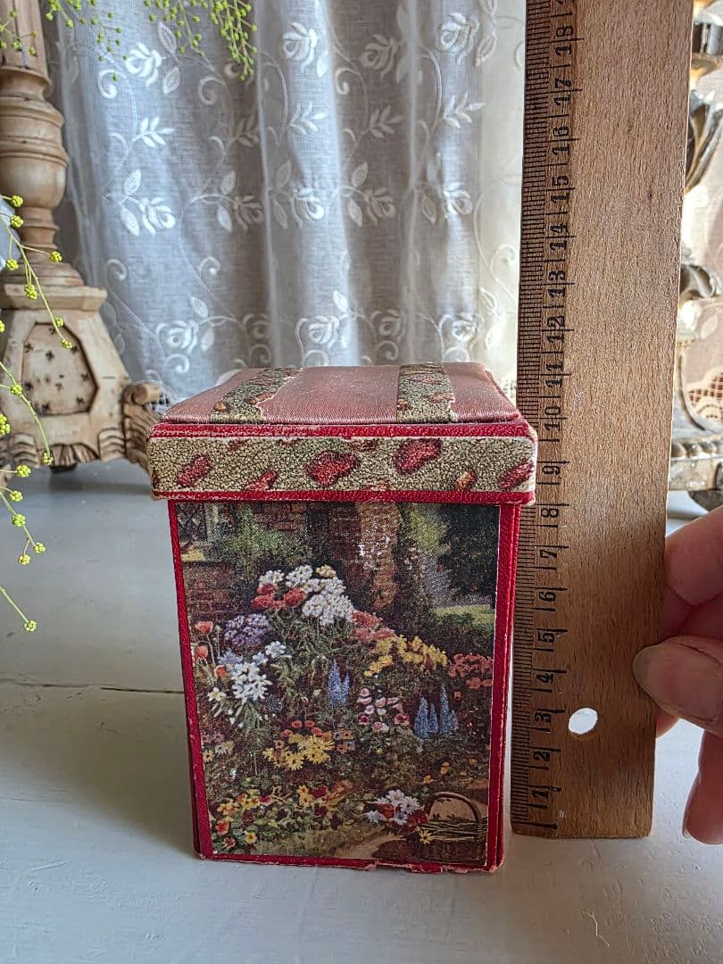 イギリスアンティーク ビンテージ 収納型メルスリーボックス