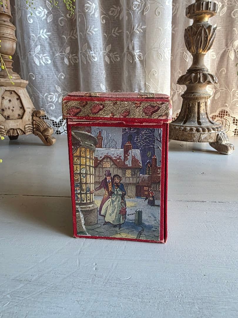 イギリスアンティーク ビンテージ 収納型メルスリーボックス