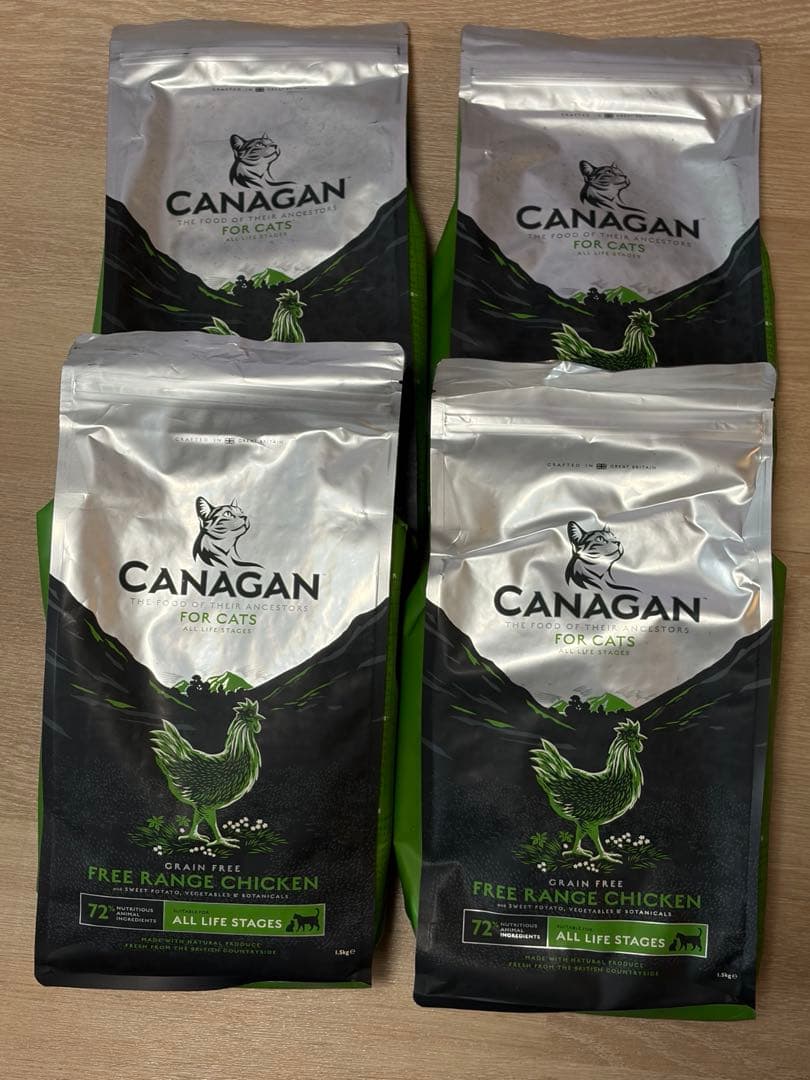 カナガン キャットフード チキン 1.5kg入り4袋