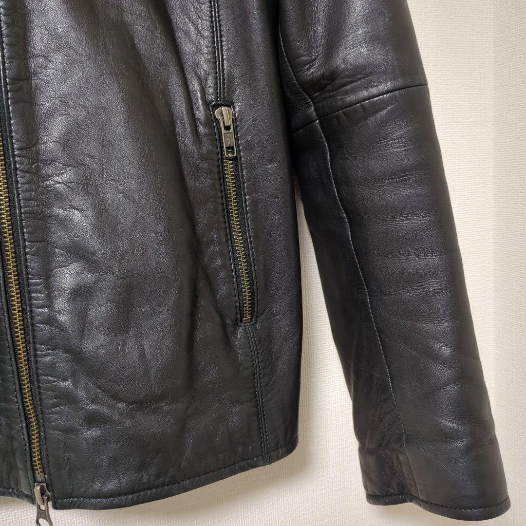 美品 ジャーナルスタンダード シングルライダース ラムレザー ジャケット 38