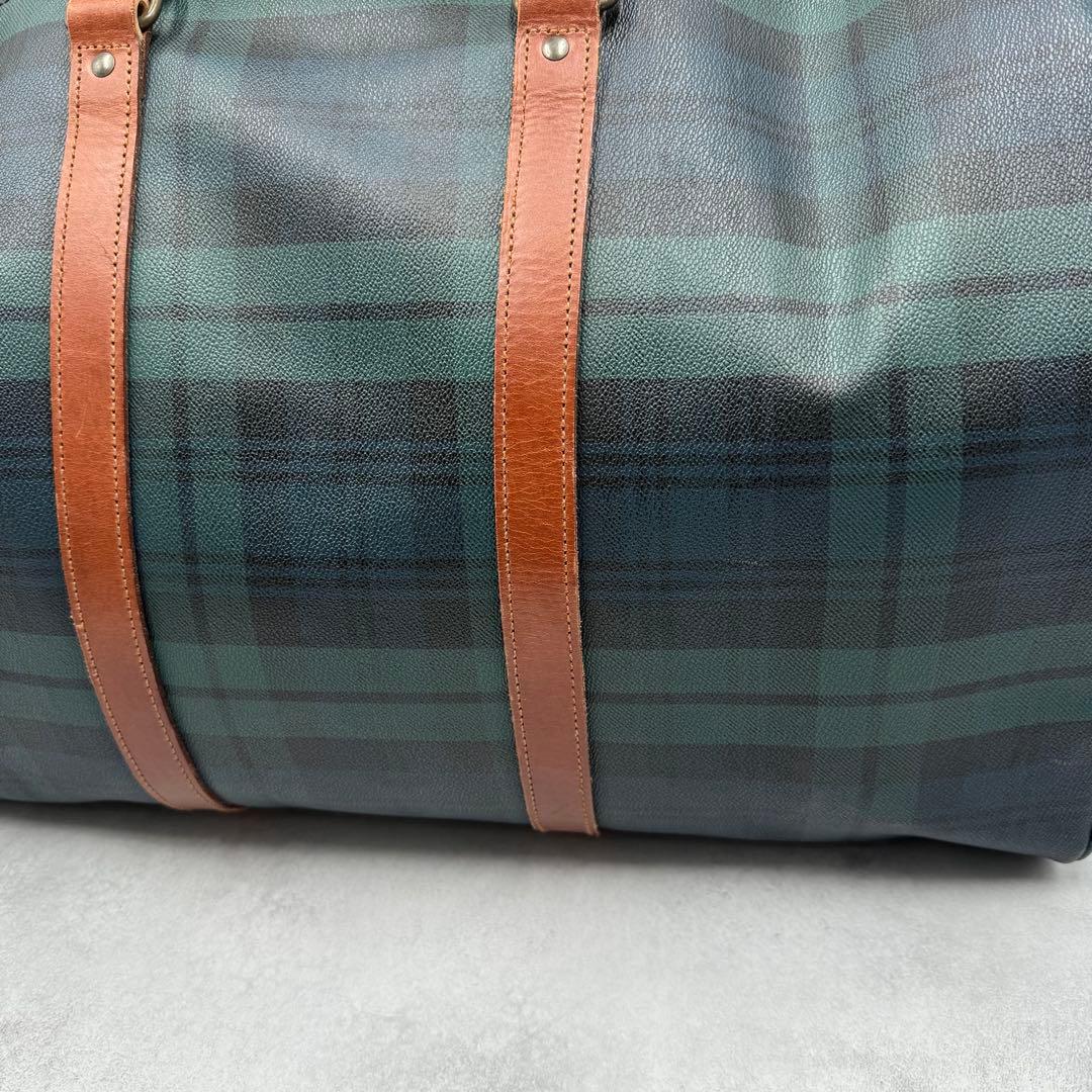 付属品完備 ポロ ラルフローレン PVC レザー ボストンバッグ 2way