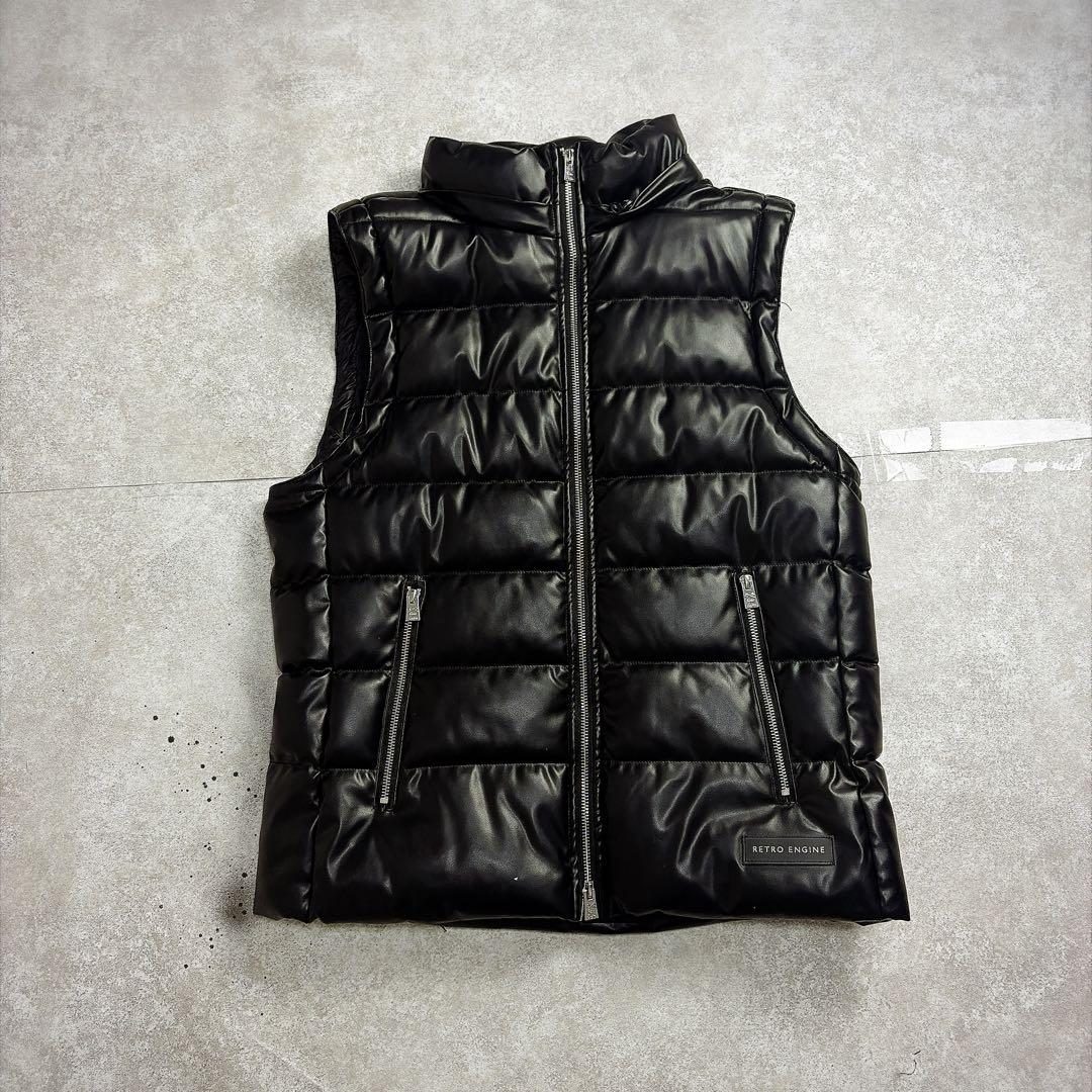 アダムスジャグラー　RTEG ダウンベスト y2k お兄系　光沢　モリモリ