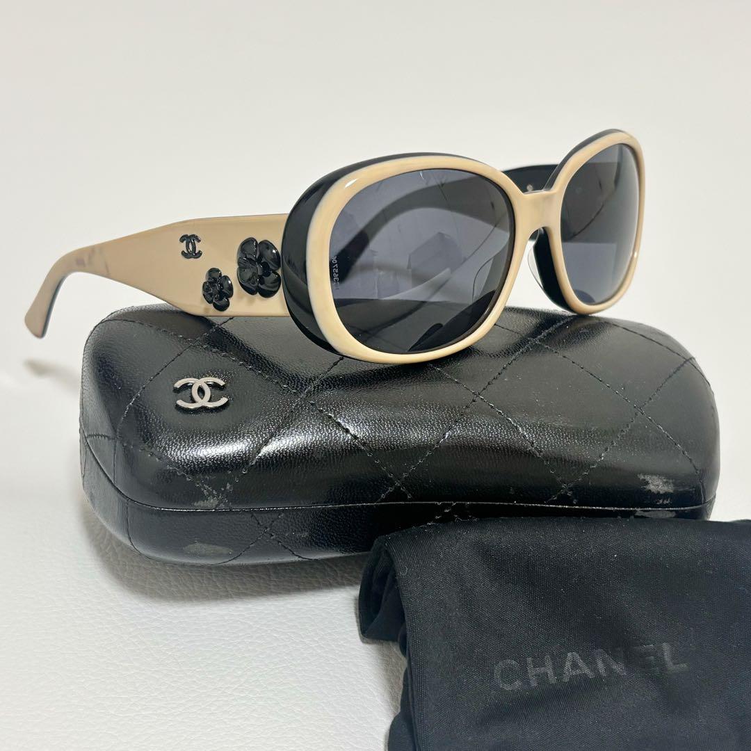 CHANEL サングラス カメリア 5113 ココ　ケース付き