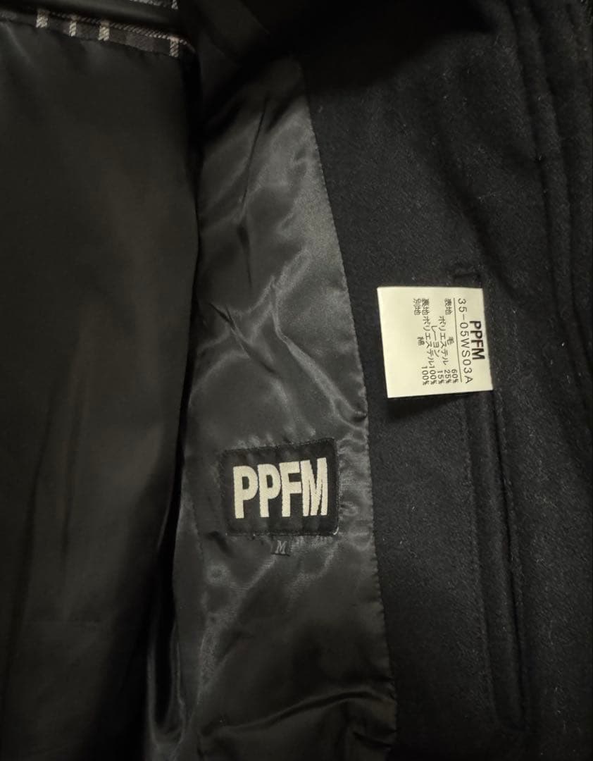 PPFMミリタリー ウール ジャケット ブラック ギミック y2k M
