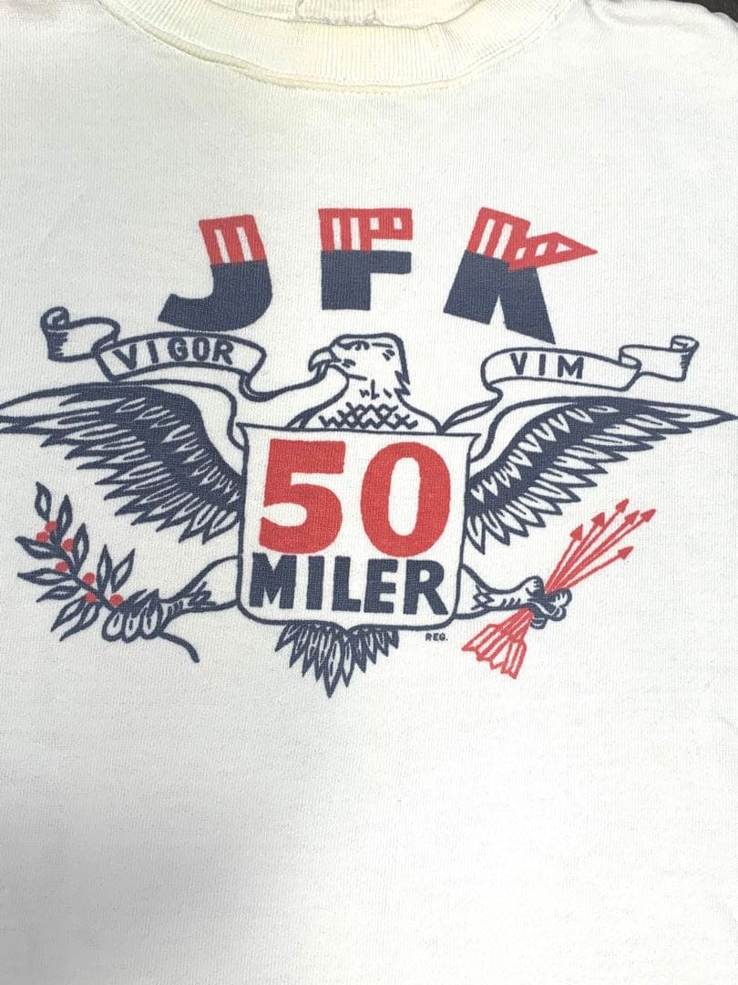 ア*ぢ様 60s JFK 染み込みプリント ビンテージスウェット