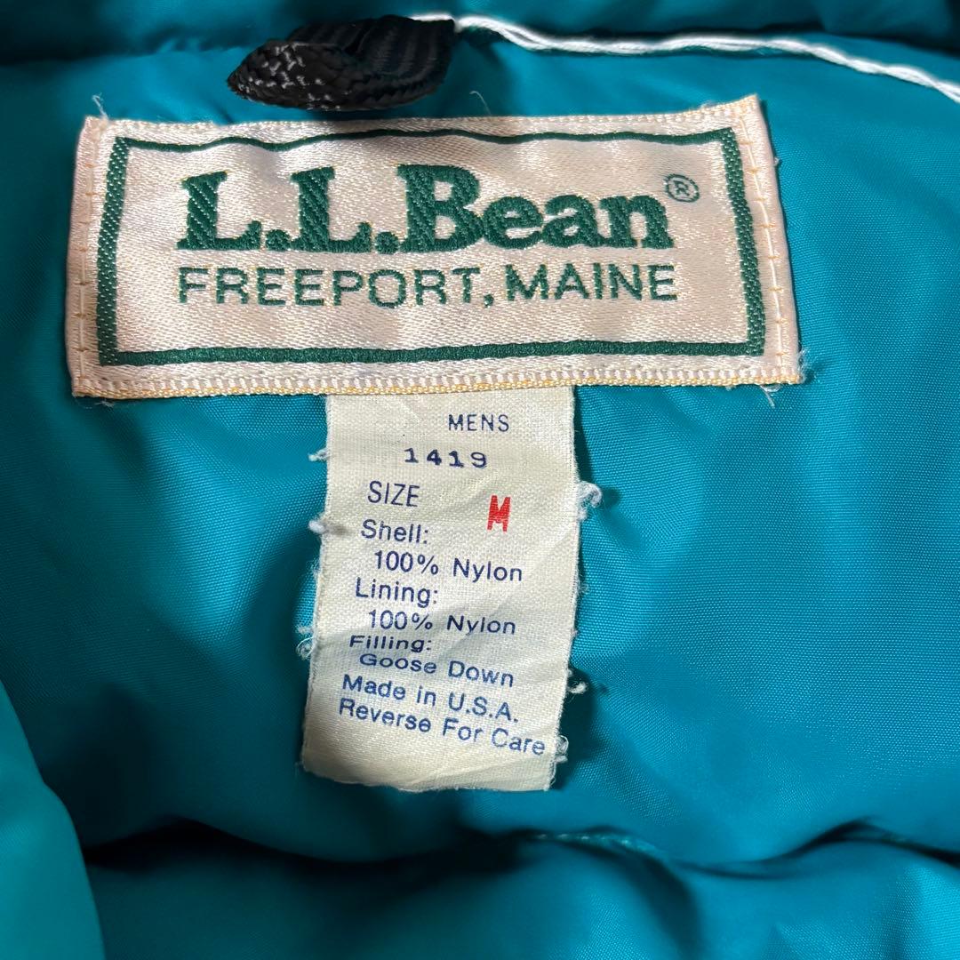 80's ビンテージ エルエルビーン ダウン ベストM 旧タグ USA製 トート