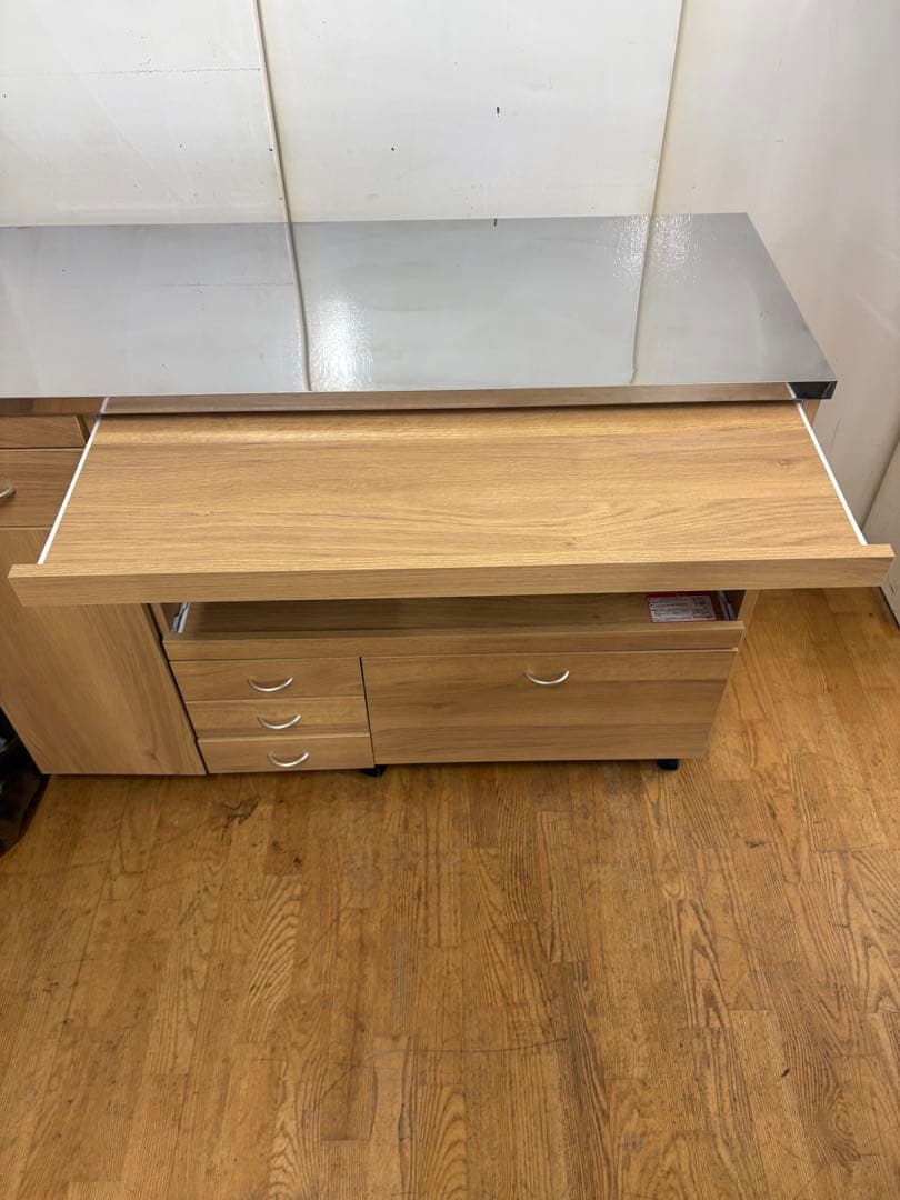 M092 木製キッチンカウンター 幅1195mm