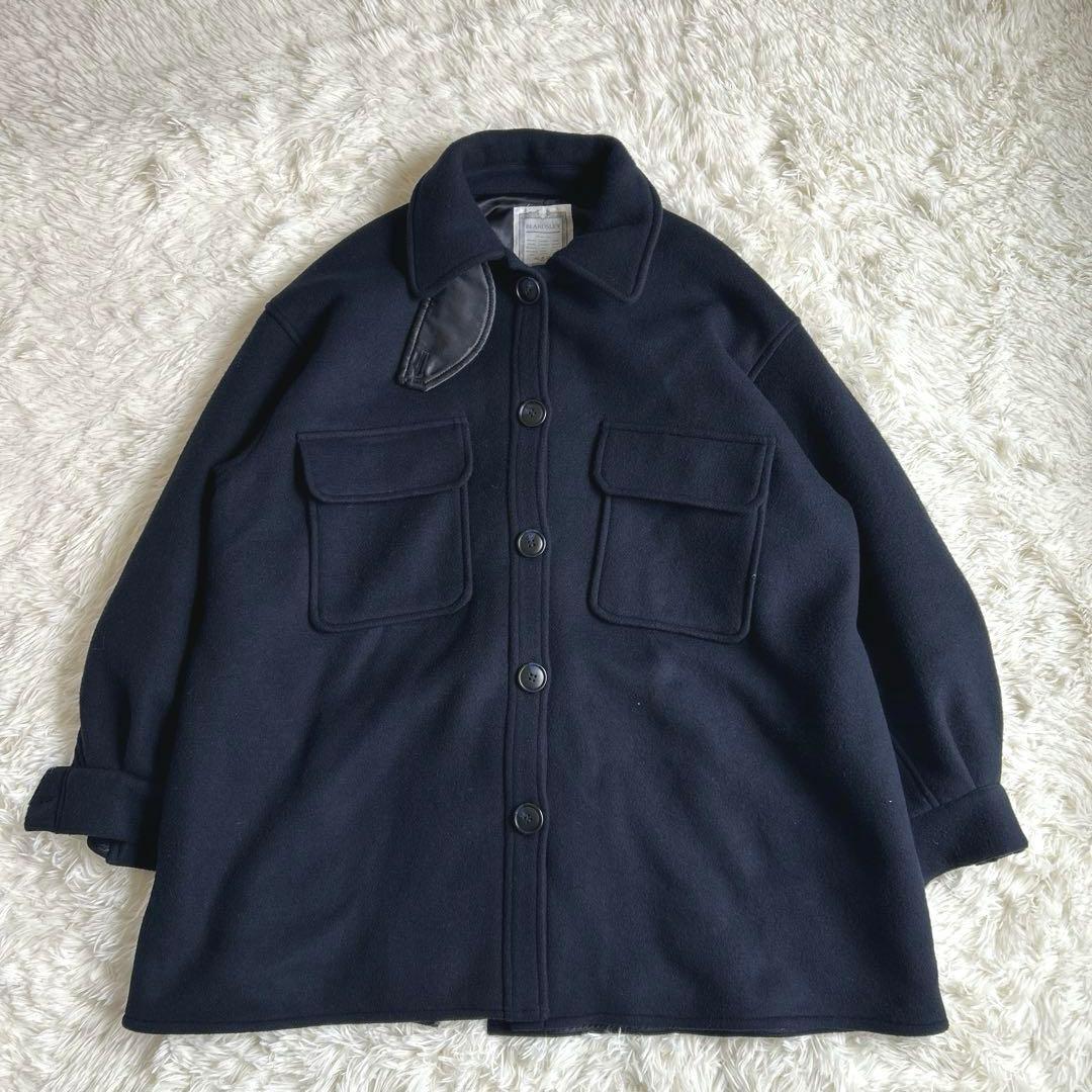 ✨美品✨ ビアズリー ウールビッグショートコート 2WAY 近年 23AW
