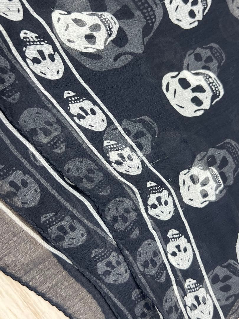 Alexander McQUEEN スカル ストール SILK