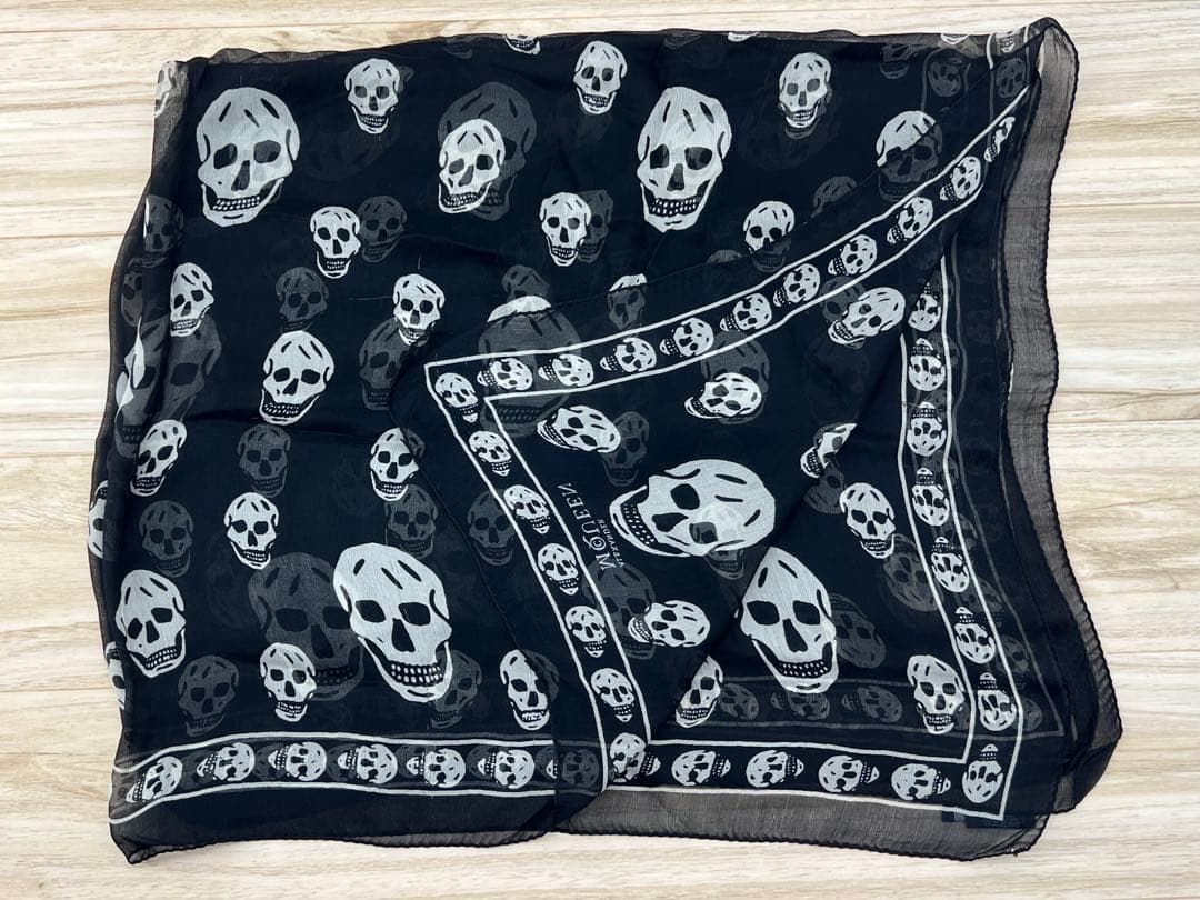 Alexander McQUEEN スカル ストール SILK