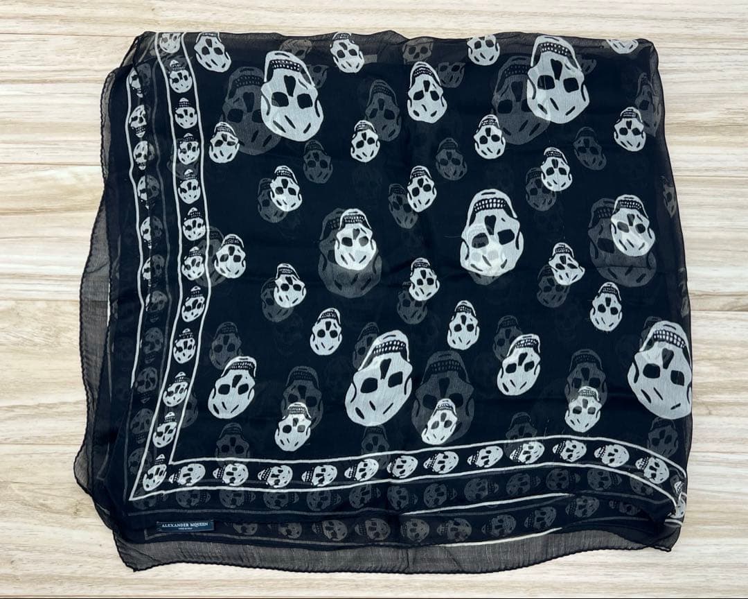 Alexander McQUEEN スカル ストール SILK