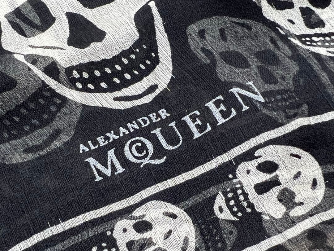 Alexander McQUEEN スカル ストール SILK