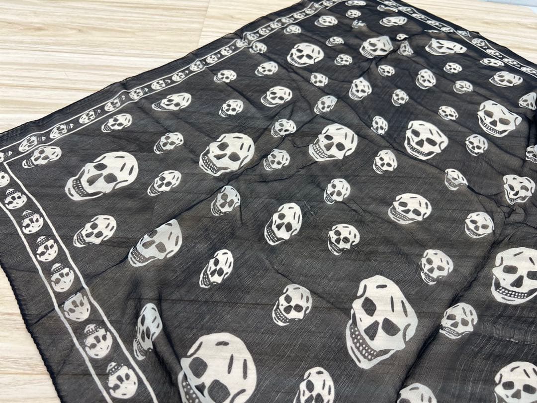 Alexander McQUEEN スカル ストール SILK