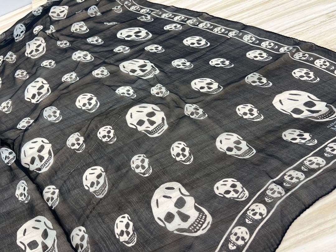 Alexander McQUEEN スカル ストール SILK
