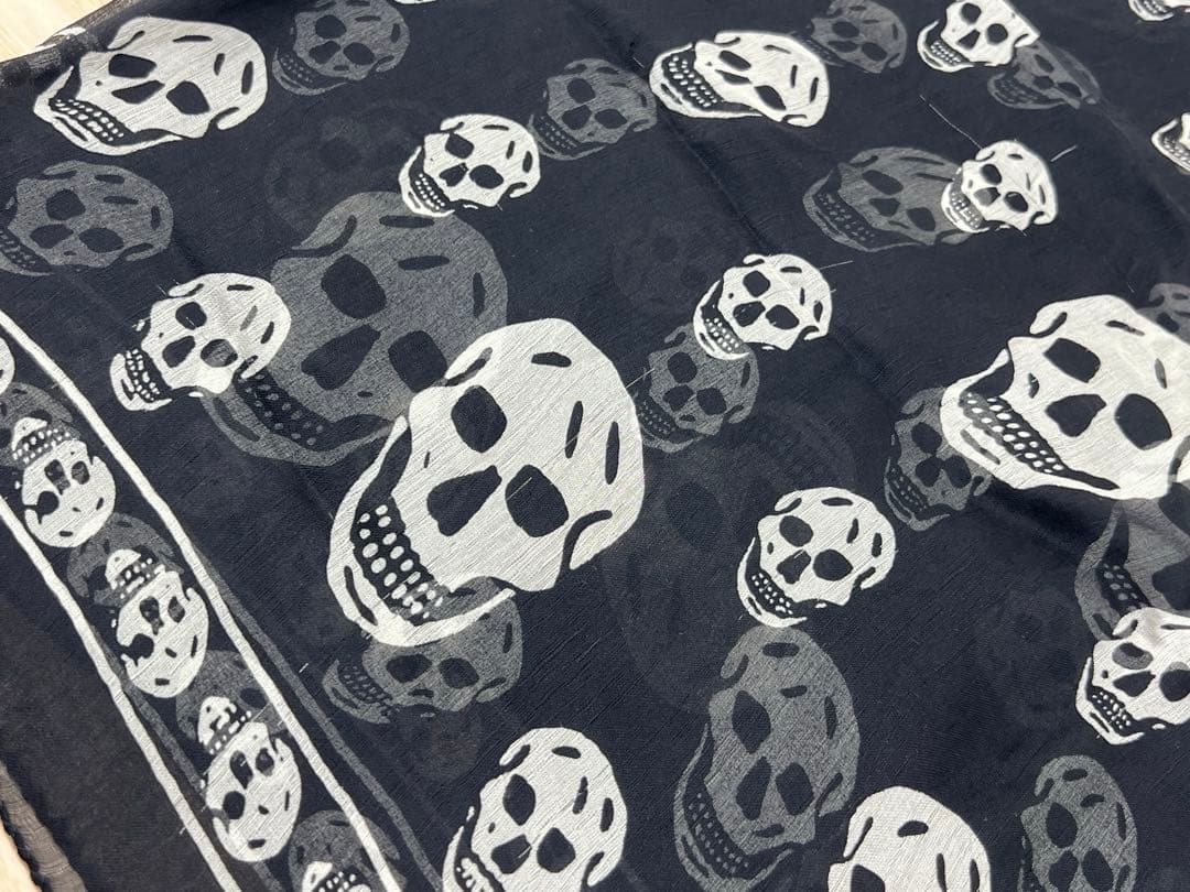 Alexander McQUEEN スカル ストール SILK