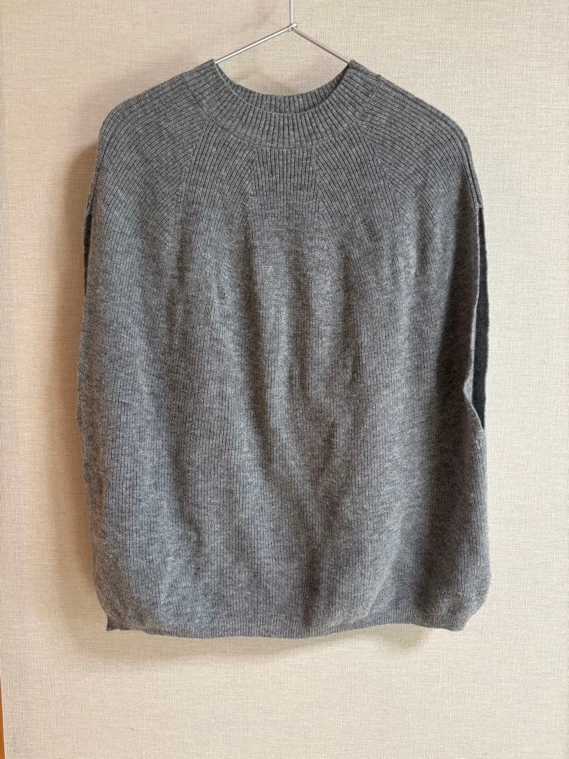 な*ち様 HAU knit vest fine グレー　ハウ　ニットベスト