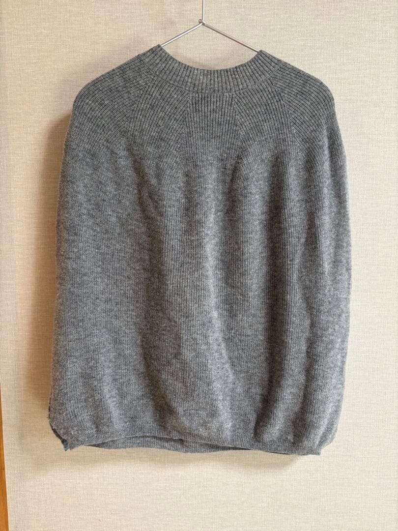 な*ち様 HAU knit vest fine グレー　ハウ　ニットベスト