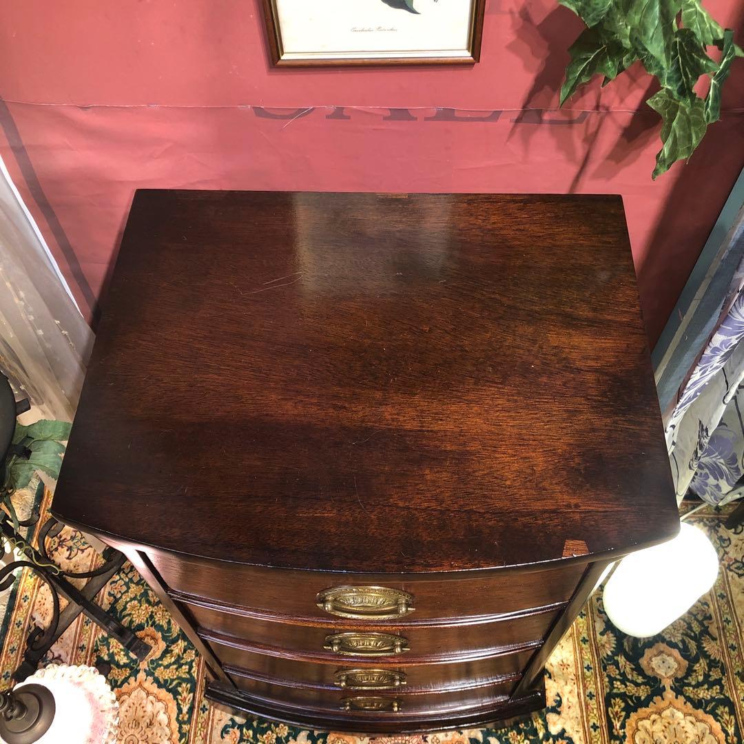 ヴィンテージ US アンティーク　３段　コンパクト　アクセント　キャビネット