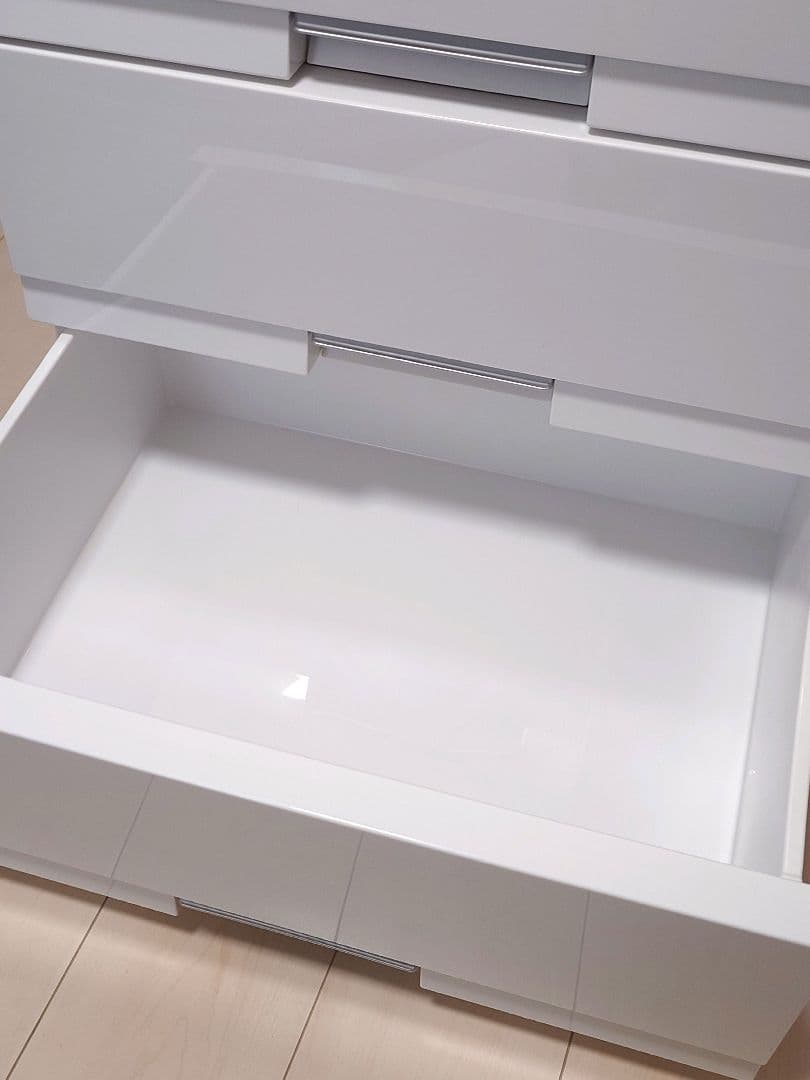 フィッツプレミアム ホワイト 幅55㎝ 4段 チェスト