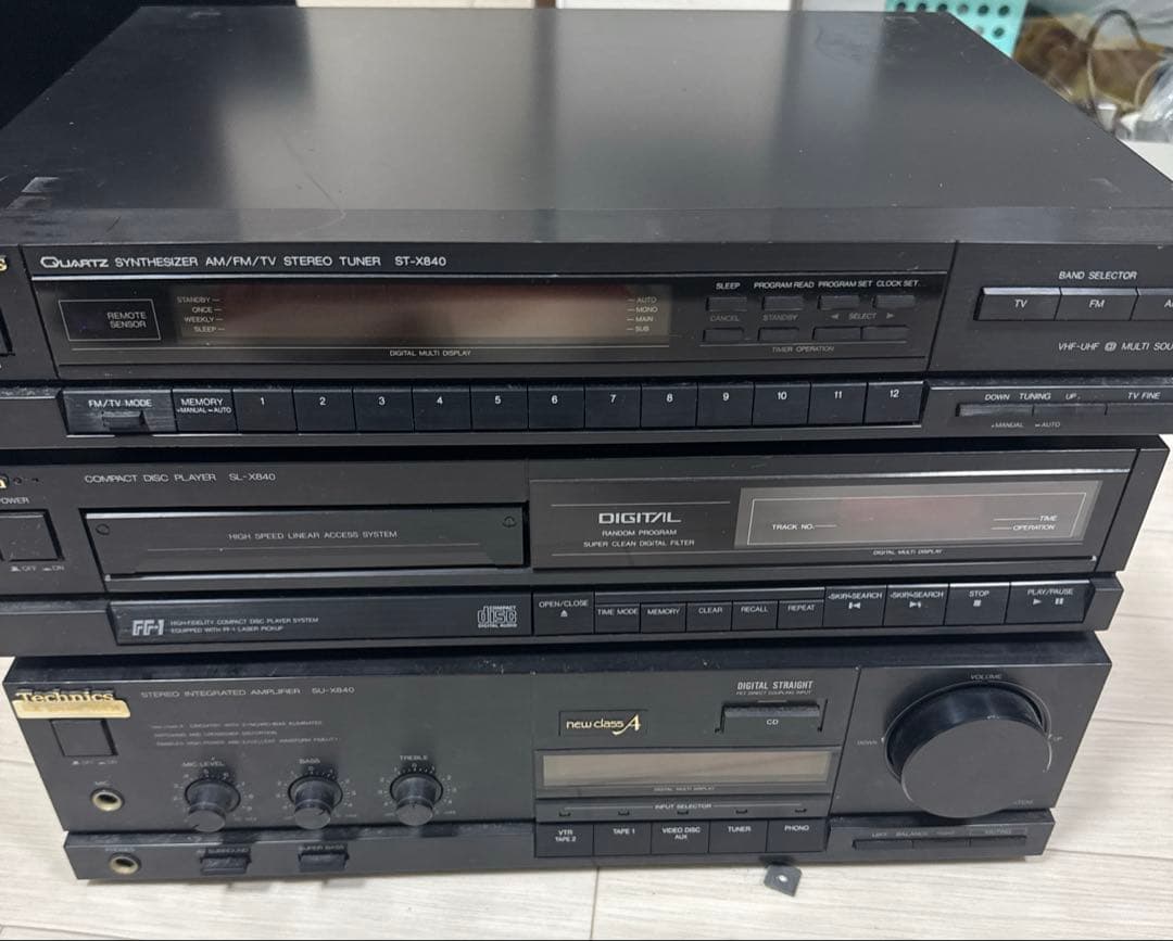 Technics X840システムコンポ 通電確認済み3点セット