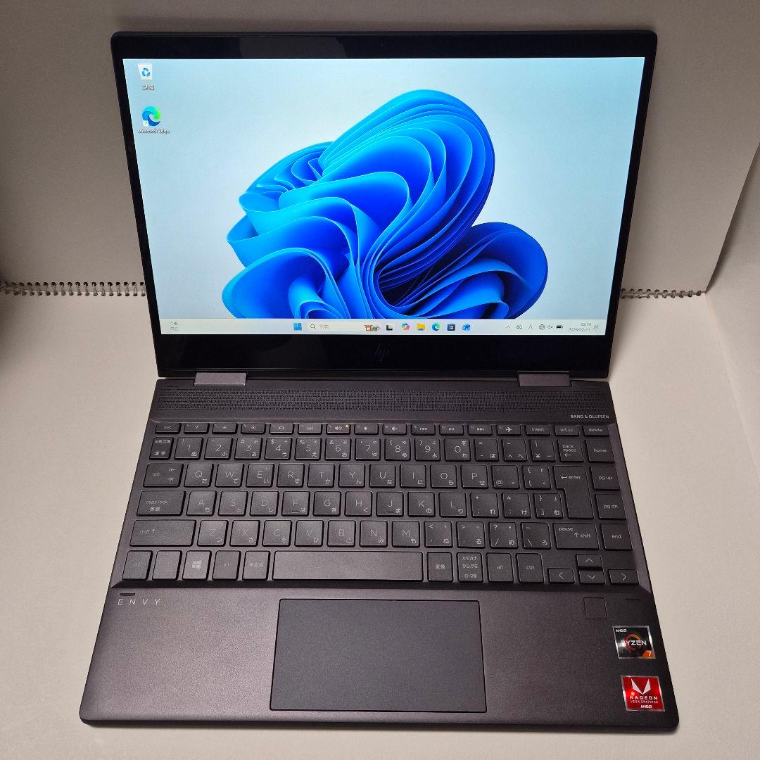 HP ENVY x360 13-ar（Ryzen 7/16/512GB）