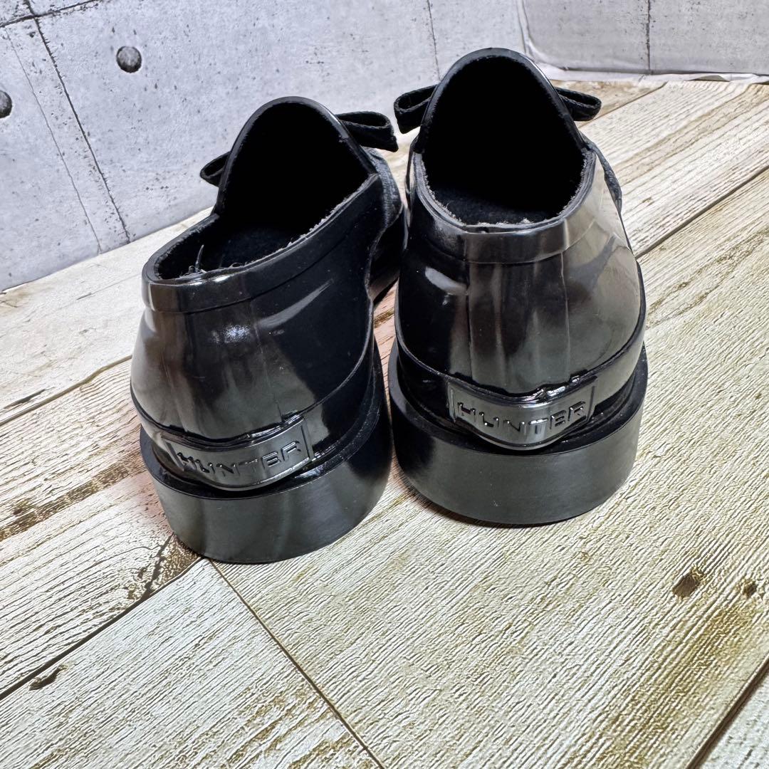 【新品未使用品】ハンター リファインド ボウ グロス ローファー UK3