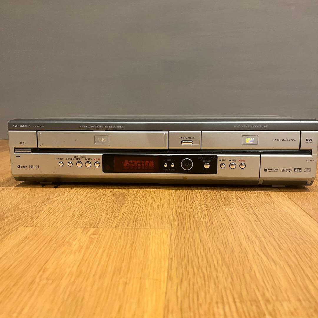 シャープ　VHS➕DVD Wデッキ　SHARP